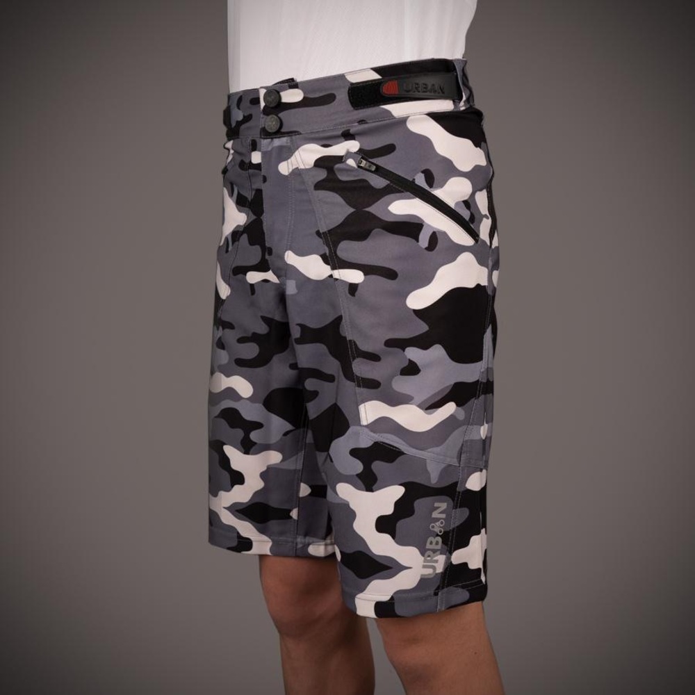 Men's The Shredder Camo Mountain Bike Shorts Black